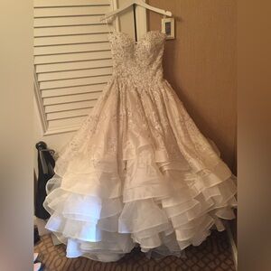 Wedding dress!  Worn once for magical New Orleans wedding!  Dry cleaned!